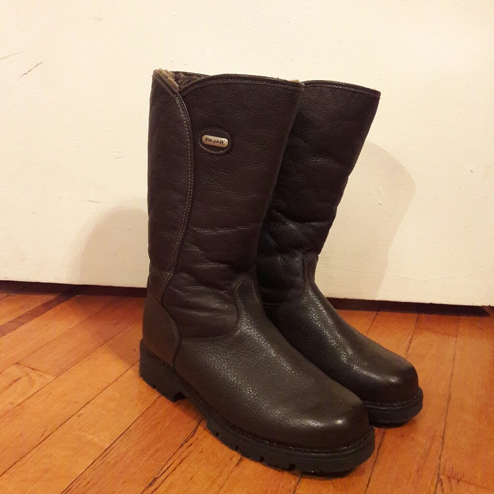 Shearling Boots Genuine Leather by Pajar Sz 10